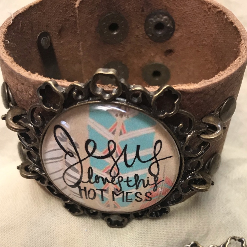 High End Boutique Leather Cuff